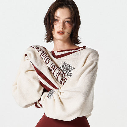 【早鳥優惠】Womens Rugby 混羊毛針織毛衣 象牙白