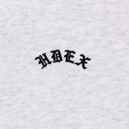 Contrast Stitch 短版休閒連帽外套 麻灰白
