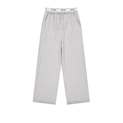 Banding Retreat 假兩件寬版休閒長褲 混灰色