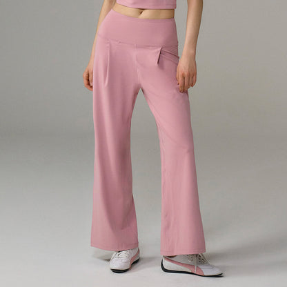 【新品早鳥優惠】Light Support Daily 修身寬版運動長褲 粉色