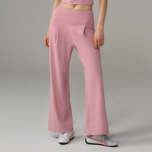 【新品早鳥優惠】Light Support Daily 修身寬版運動長褲 粉色