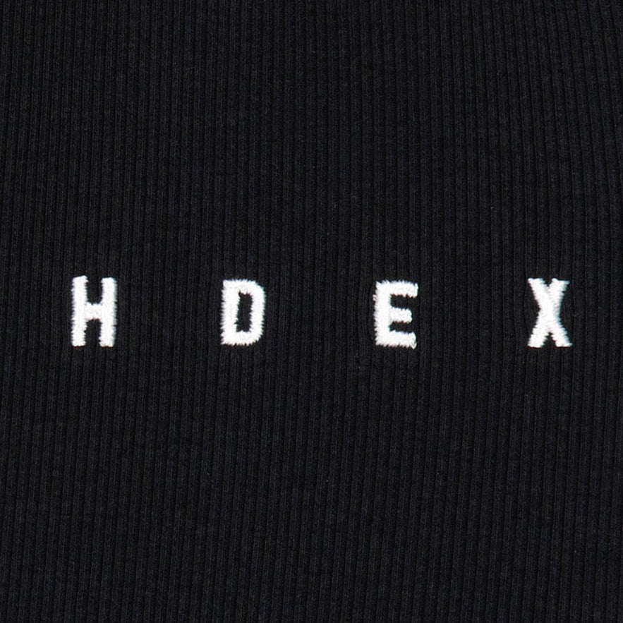 【新品預購】Ribbed Plain 羅紋束口運動長褲 黑色