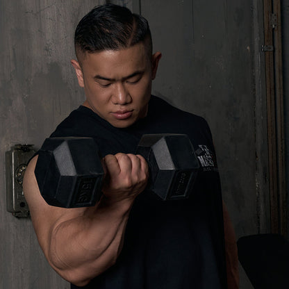 THE MASS 212 Giant Fit 印花純棉無袖上衣 黑色