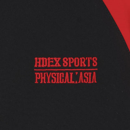 《體能之巔：亞洲大挑戰》滾邊撞色運動外套 黑色