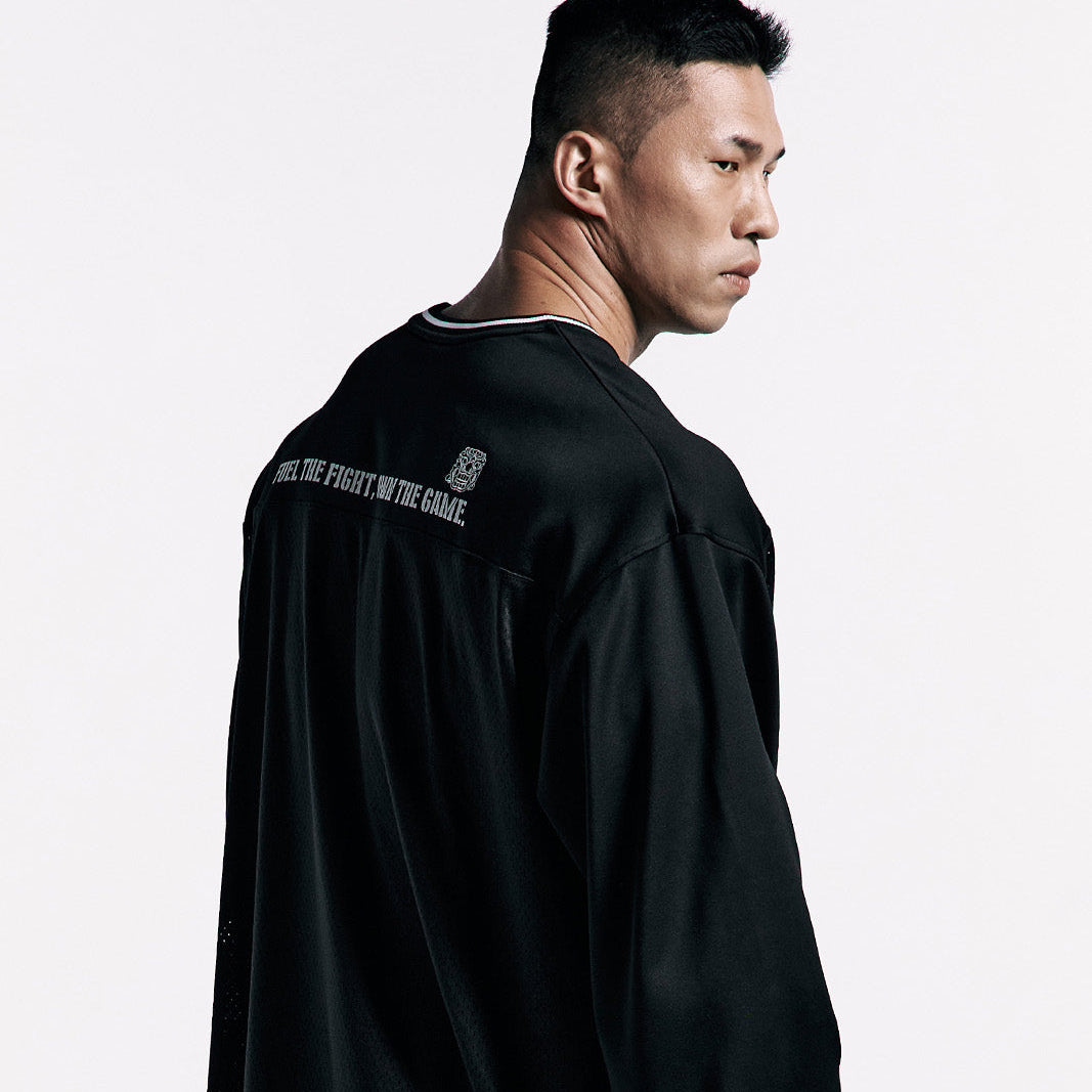 《體能之巔：亞洲大挑戰》Gint Fit 網眼透氣運動長袖 黑色