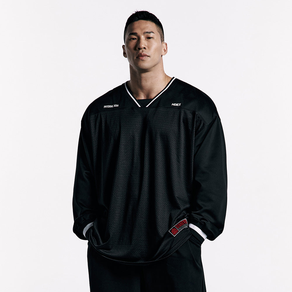 《體能之巔：亞洲大挑戰》Gint Fit 網眼透氣運動長袖 黑色