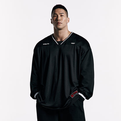 《體能之巔：亞洲大挑戰》Gint Fit 網眼透氣運動長袖 黑色