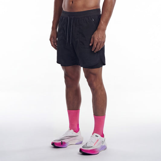 【新品早鳥優惠】Assist 2-in-1 Ripstop 機能運動短褲 黑色