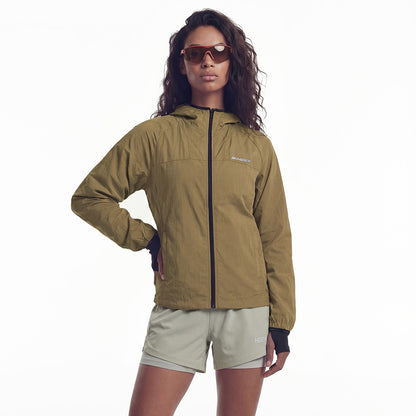 Womens Assist Lightweight 輕量透氣連帽外套 駝色