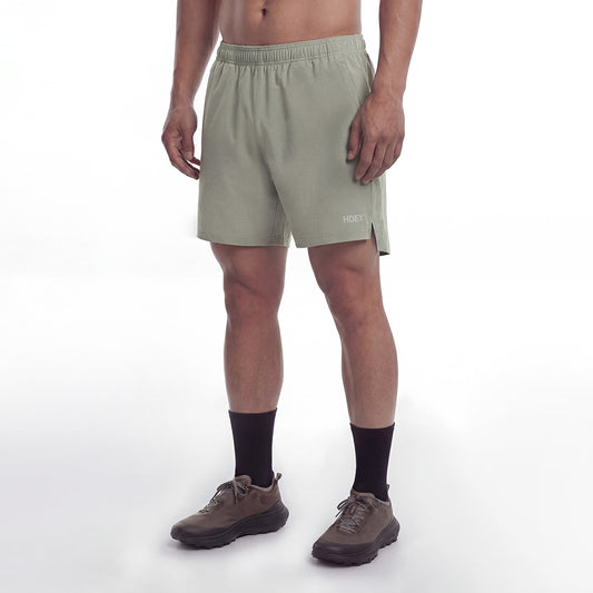 【新品早鳥優惠】2in1 Velo Light 透氣運動短褲 米灰色