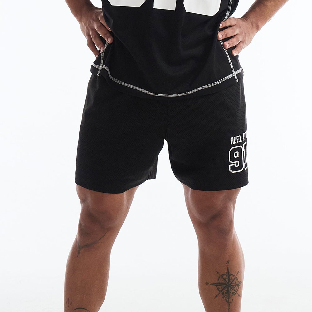 【新品早鳥優惠】916 Solid 透氣運動短褲 黑色