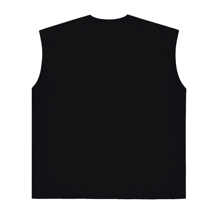 【新品早鳥優惠】Lift Cap 復古純棉運動背心 黑色