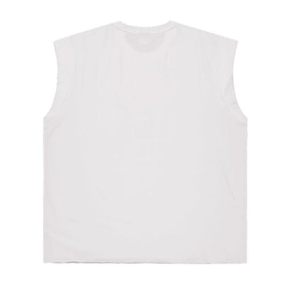 【新品早鳥優惠】Lift Cap 復古純棉運動背心 白色