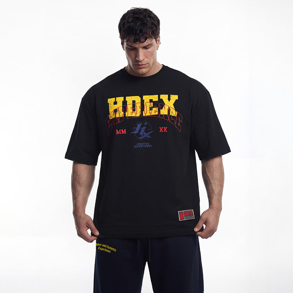 Overlay Giant Fit 純棉短袖上衣 黑色