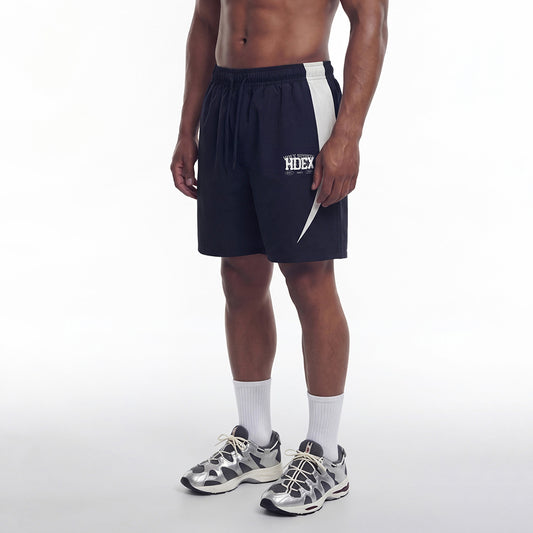 【新品早鳥優惠】Core Airy 拼色透氣運動短褲 深藍色