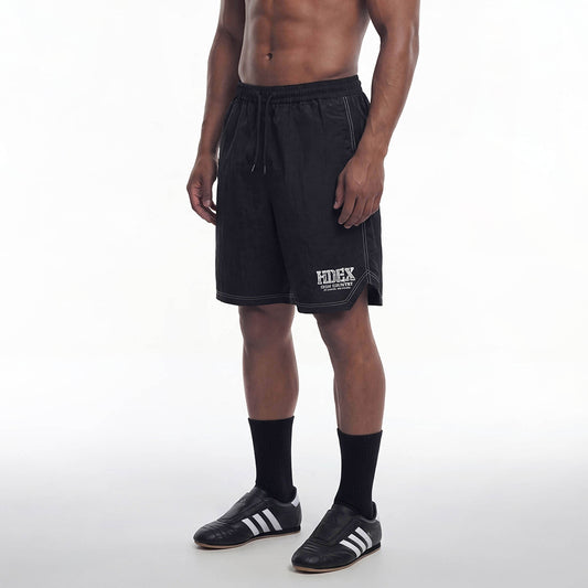 【新品早鳥優惠】Core Logo 反車線籃球運動短褲 黑色