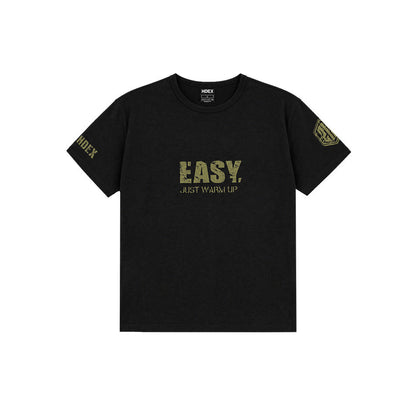EJWU Muscle Fit 修身短袖上衣 黑色