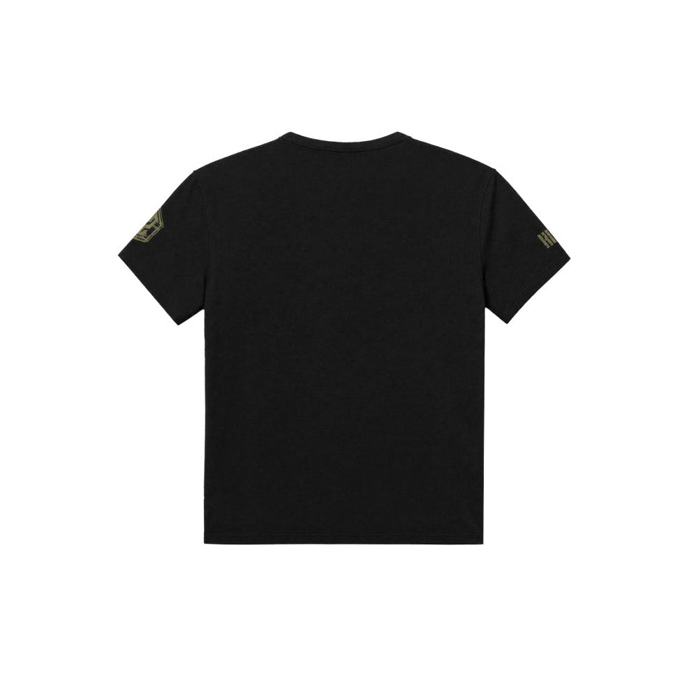 EJWU Muscle Fit 修身短袖上衣 黑色