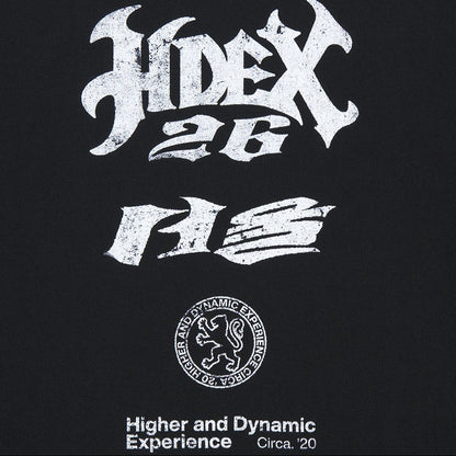 CITY 26 背部老虎印花休閒短袖上衣 黑色