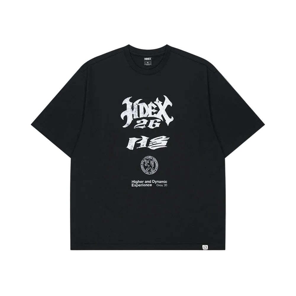 CITY 26 背部老虎印花休閒短袖上衣 黑色