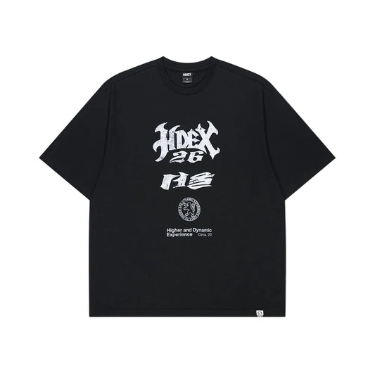 CITY 26 背部老虎印花休閒短袖上衣 黑色