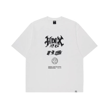 CITY 26 背部老虎印花休閒短袖上衣 白色