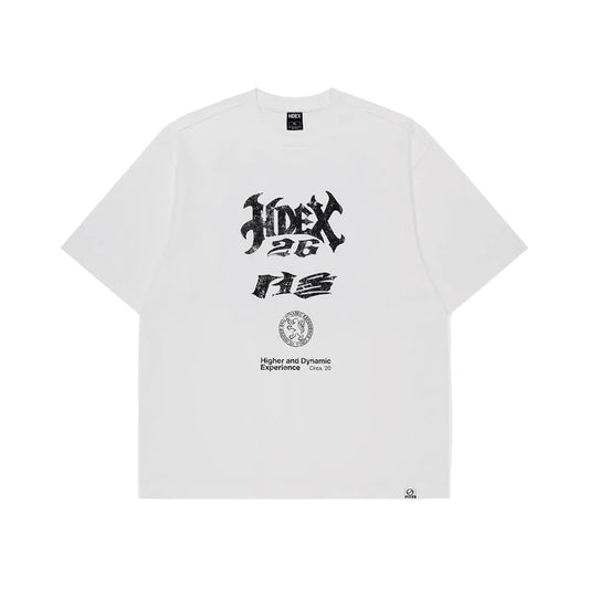 CITY 26 背部老虎印花休閒短袖上衣 白色