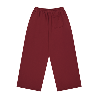 【早鳥優惠】Curve Rivet 寬鬆運動長褲 櫻桃紅(男女同款)