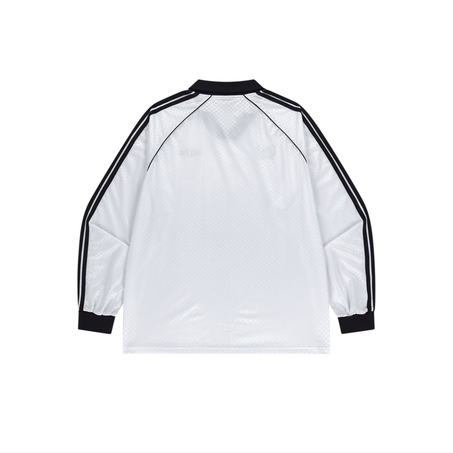 【早鳥優惠】Football Jersey 滾邊撞色長袖上衣 白色(男女同款)