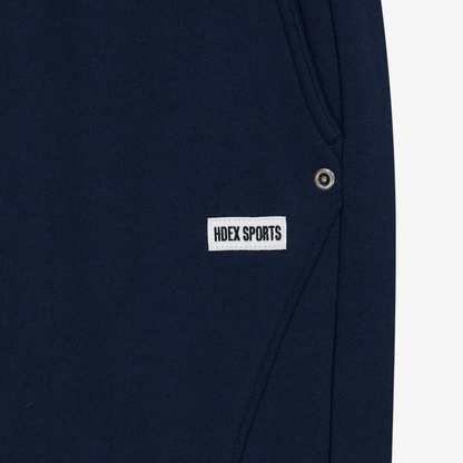 【早鳥優惠】Curve Rivet 寬鬆運動長褲 深藍色(男女同款)