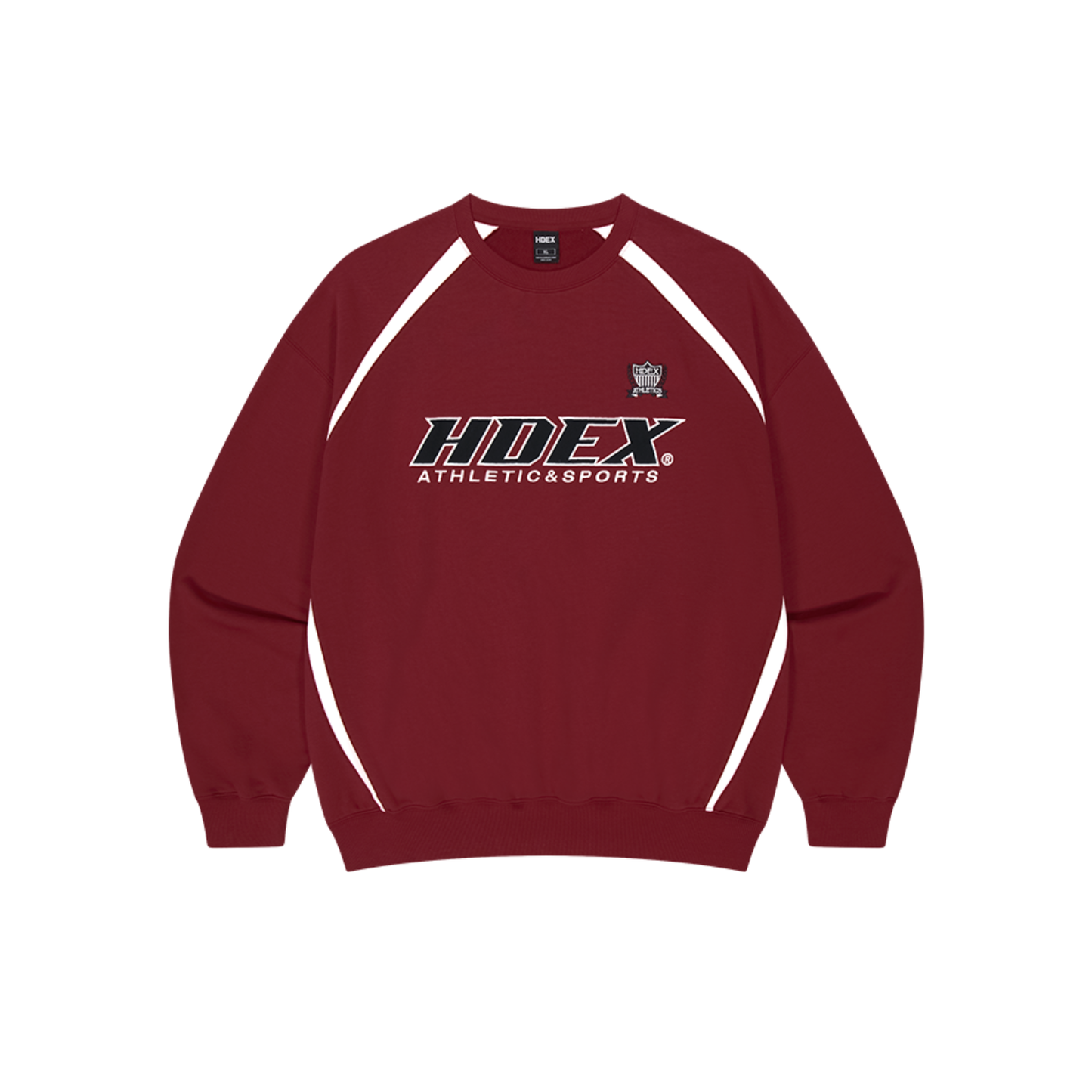 【早鳥優惠】Origin Color Block 滾邊撞色長袖上衣 櫻桃紅