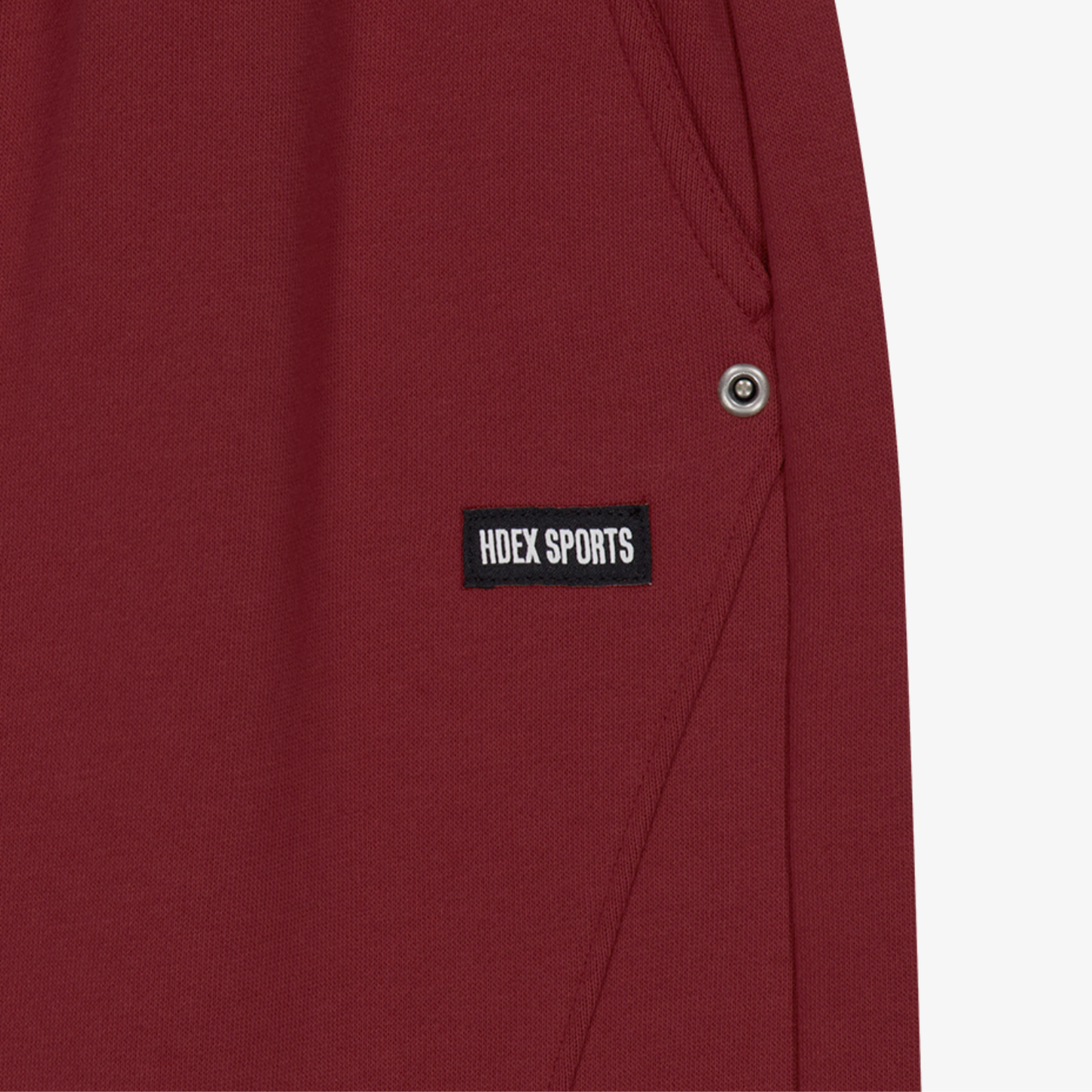 【早鳥優惠】Curve Rivet 寬鬆運動長褲 櫻桃紅(男女同款)