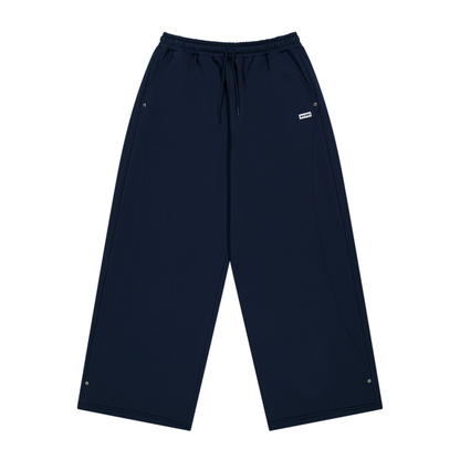 【早鳥優惠】Curve Rivet 寬鬆運動長褲 深藍色(男女同款)