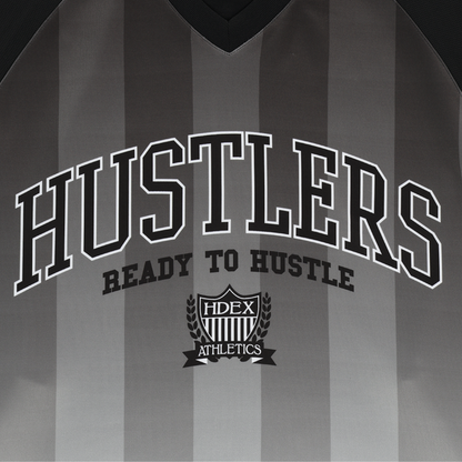 Stripe Jesrsey 漸層條紋運動長袖上衣 黑色(男女同款)