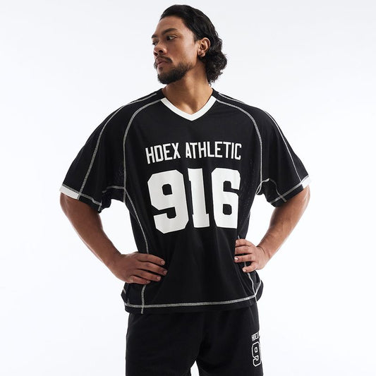 【新品早鳥優惠】916 Giant Fit 透氣網眼運動短袖上衣 黑色