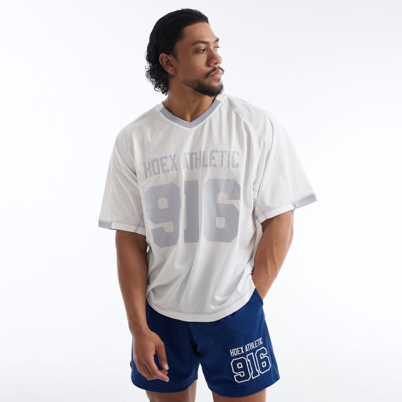 【新品早鳥優惠】916 Giant Fit 透氣網眼運動短袖上衣 白色