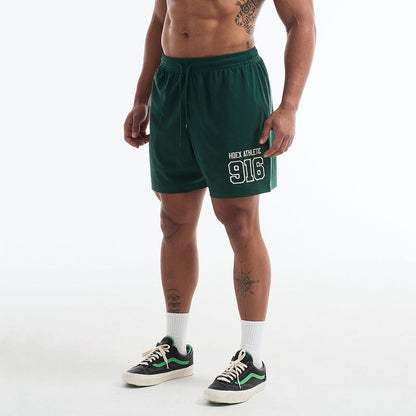 【新品早鳥優惠】916 Solid 透氣運動短褲 綠色