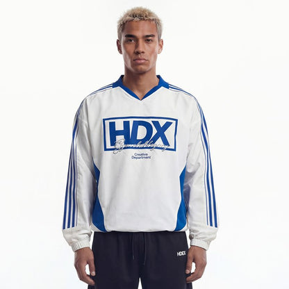 【新品早鳥優惠】Color Summit 美式足球風運動長袖上衣 白色(男女同款)