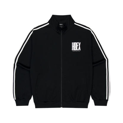 【新品早鳥優惠】Crack Printed 滾邊運動休閒外套 黑色