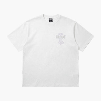 Cross 十字架印花短袖上衣 W 白色