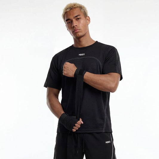 【新品早鳥優惠】EZ Stitch Kick 運動短袖上衣 黑色(男女同款)