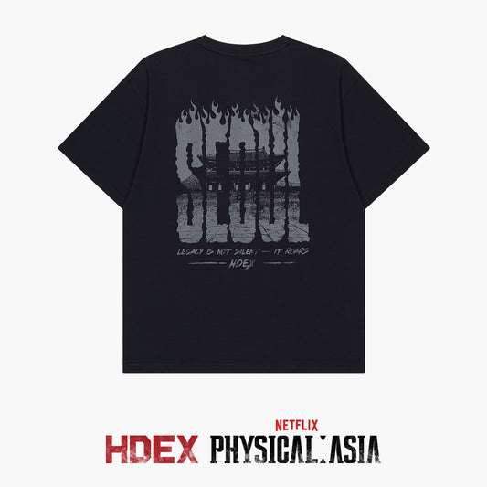 《體能之巔：亞洲大挑戰》Seoul 運動短袖上衣 黑色