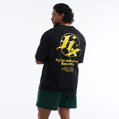 HX Back Logo Over Fit 運動短袖上衣 黑色