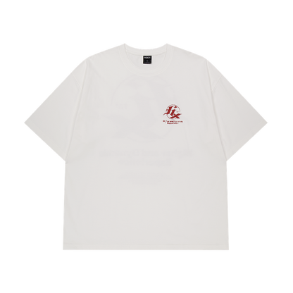 HX Back Logo Over Fit 運動短袖上衣 白色