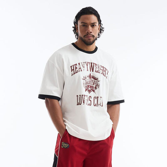 【新品早鳥優惠】LVS Club 美式復古純棉短袖上衣 白色