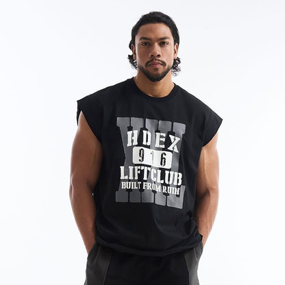 【新品早鳥優惠】Lift Cap 復古純棉運動背心 黑色