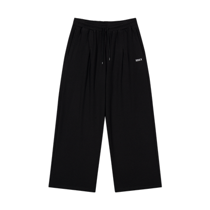 【新品早鳥優惠】Low Pintuck 華夫格透氣運動長褲 黑色(男女同款)