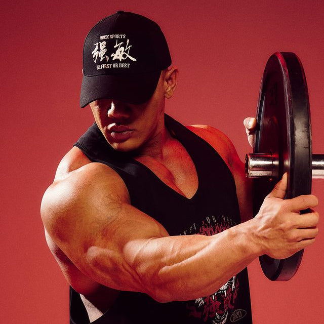 Strong Dexter 強敏刺繡純棉棒球帽 黑色