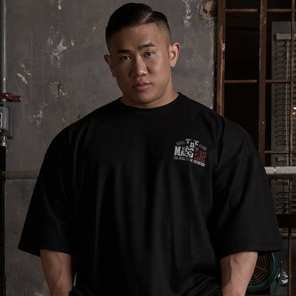 THE MASS 212 Giant Fit 短袖上衣 黑色