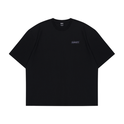 【新品早鳥優惠】Wild Letter Giant Fit 純棉短袖上衣 黑色